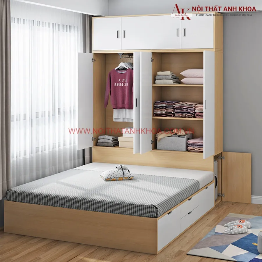 Combo Phòng Ngủ Gỗ Công Nghiệp Hiện Đại Giá Tốt 