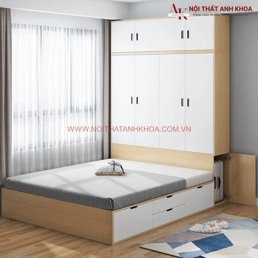 Combo Phòng Ngủ Gỗ Công Nghiệp Hiện Đại Giá Tốt 