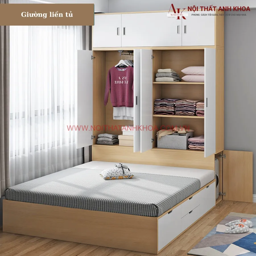 Combo Phòng Ngủ Gỗ Công Nghiệp Hiện Đại Giá Tốt 
