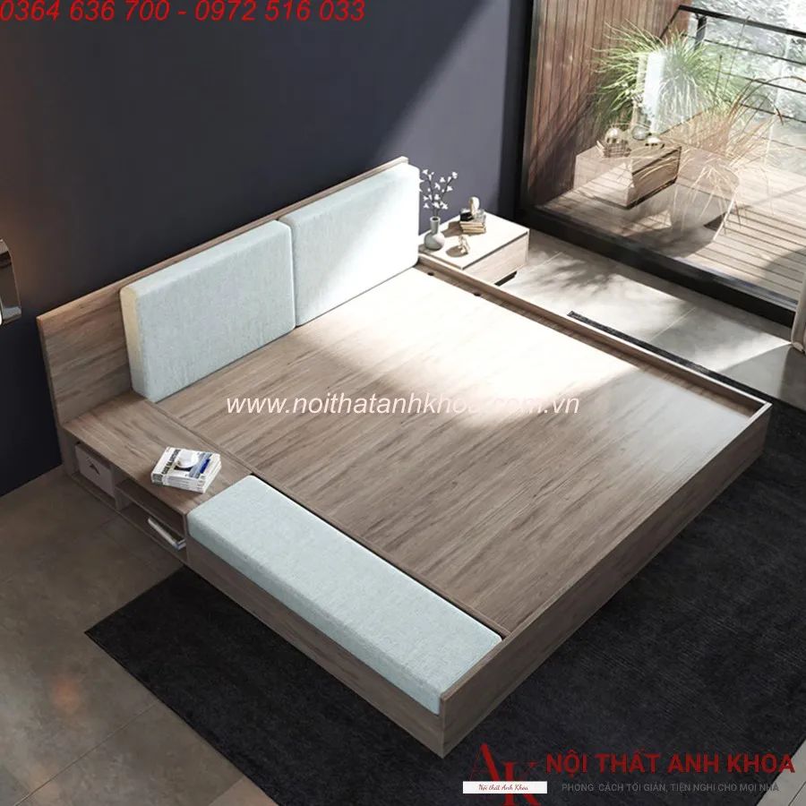 Giường Nâng Hạ Thông Minh Tiện Lợi Gỗ Công Nghiệp