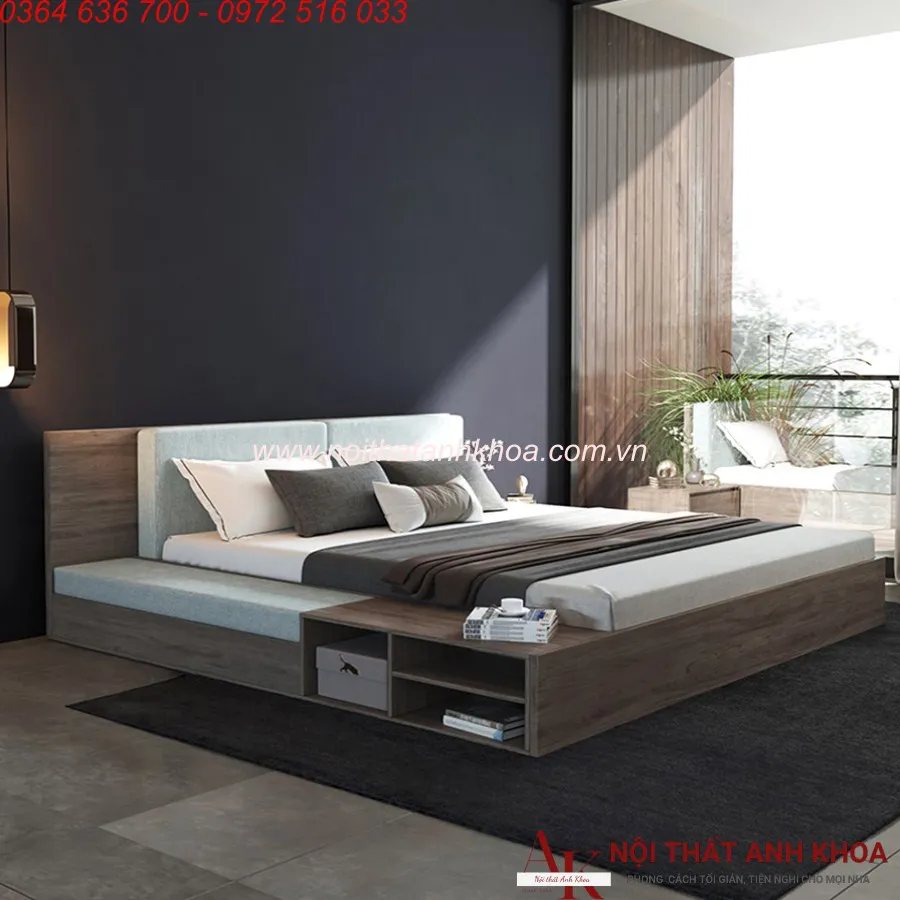 Giường Nâng Hạ Thông Minh Tiện Lợi Gỗ Công Nghiệp