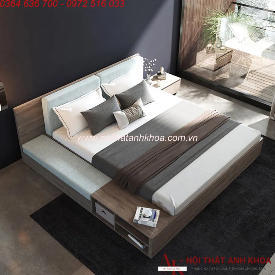 Giường Nâng Hạ Thông Minh Tiện Lợi Gỗ Công Nghiệp