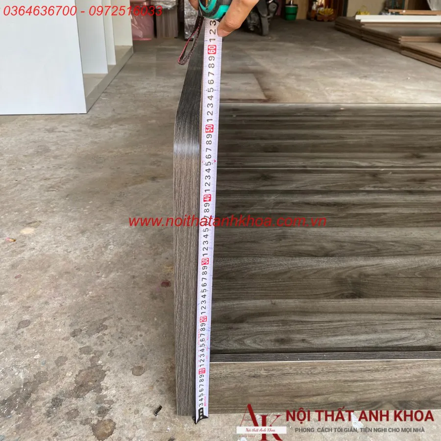 Giường Ngủ Bệt Giá Rẻ Gỗ Công Nghiệp Màu Xanh Rêu