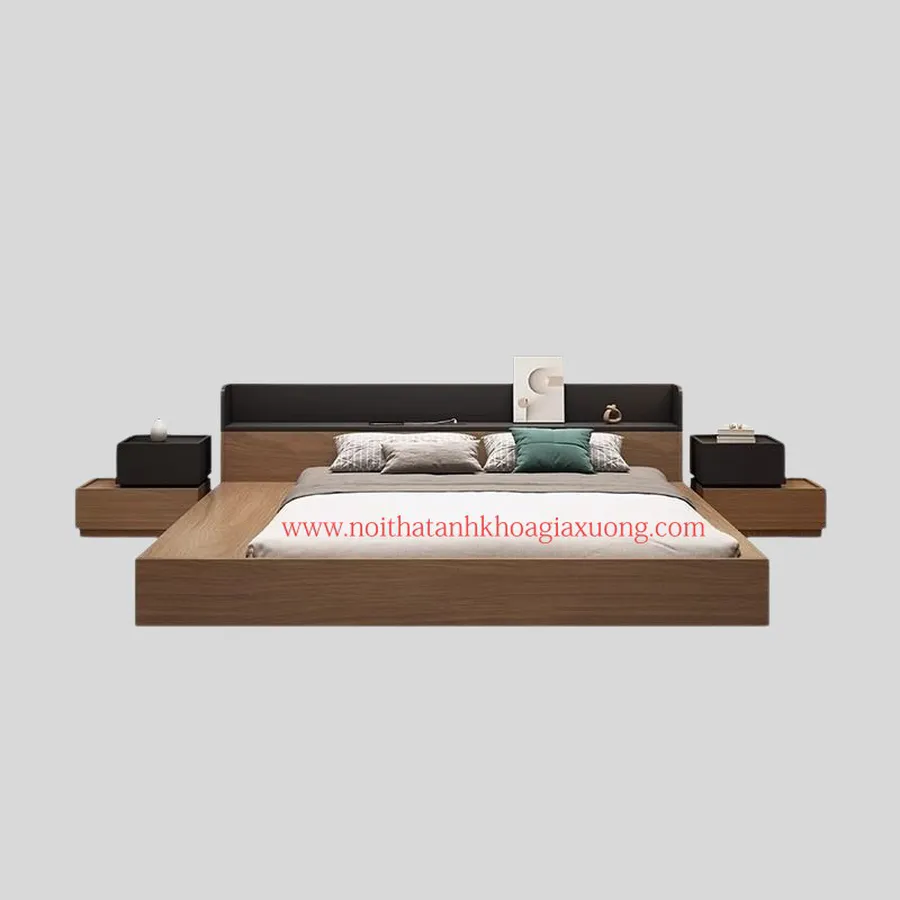 Giường Ngủ Đơn Giản Gỗ Công Nghiệp Có Ngăn Kéo Giá Rẻ