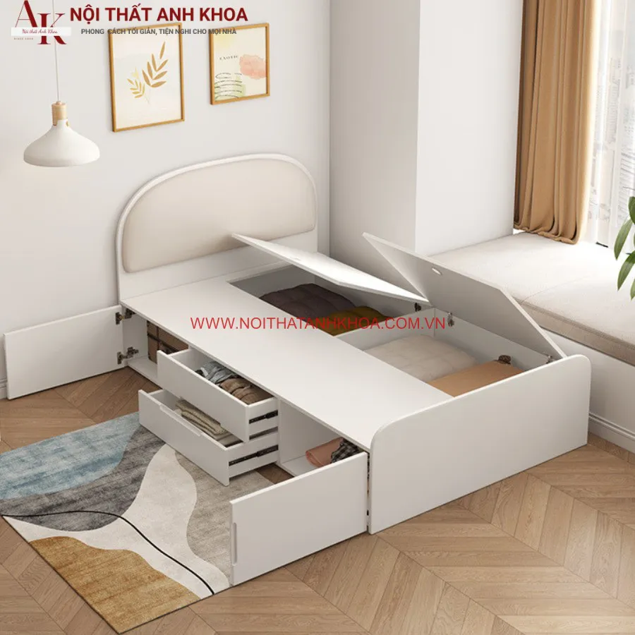 Giường Ngủ Đẹp Thiết Kế Thông Minh Tiện Lợi