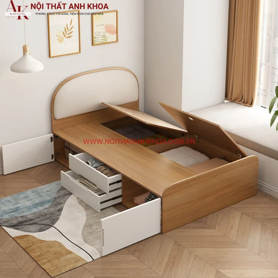 Giường Ngủ Đẹp Thiết Kế Thông Minh Tiện Lợi