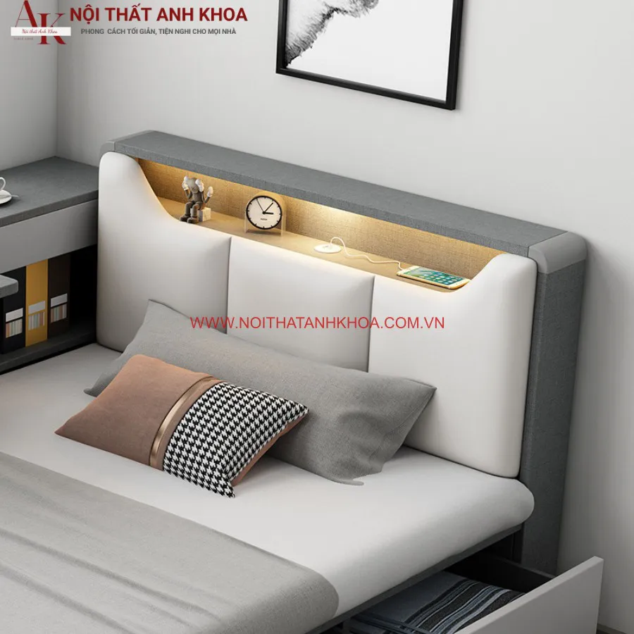 Giường Ngủ Đơn 1m2 Mẫu Mã Đẹp Hiện Đại