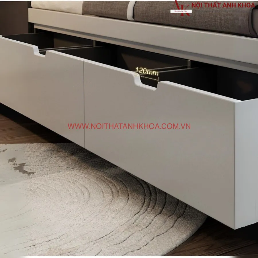 Giường Ngủ Đơn Giản Gỗ Công Nghiệp MDF Đẹp Hiện Đại