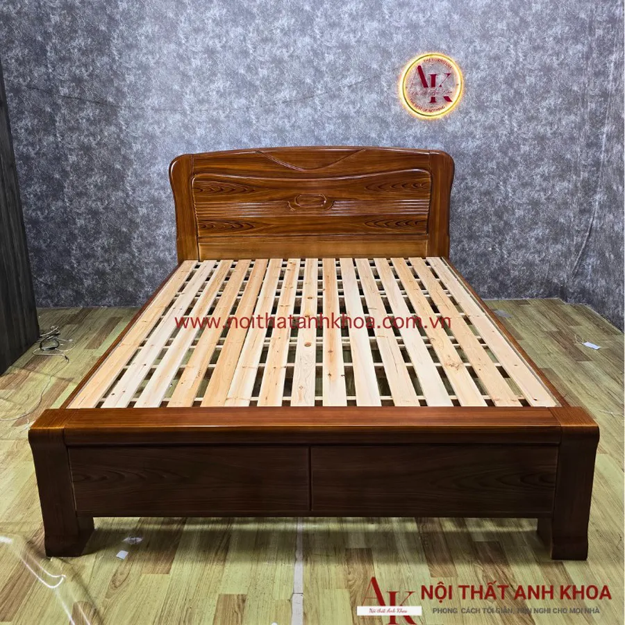 Giường Ngủ Gỗ Cao Su Đẹp Giá Tốt