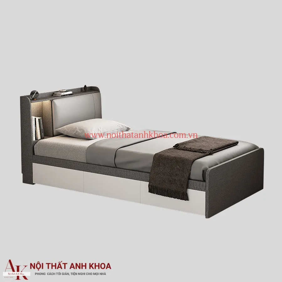 Giường Ngủ Gỗ Công Nghiệp 3 Ngăn Kéo Đa Năng Hiện Đại