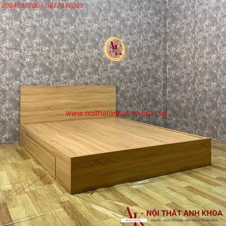 Giường Ngủ Gỗ Công Nghiệp Có Ngăn Kéo Tiện Nghi Giá Tốt