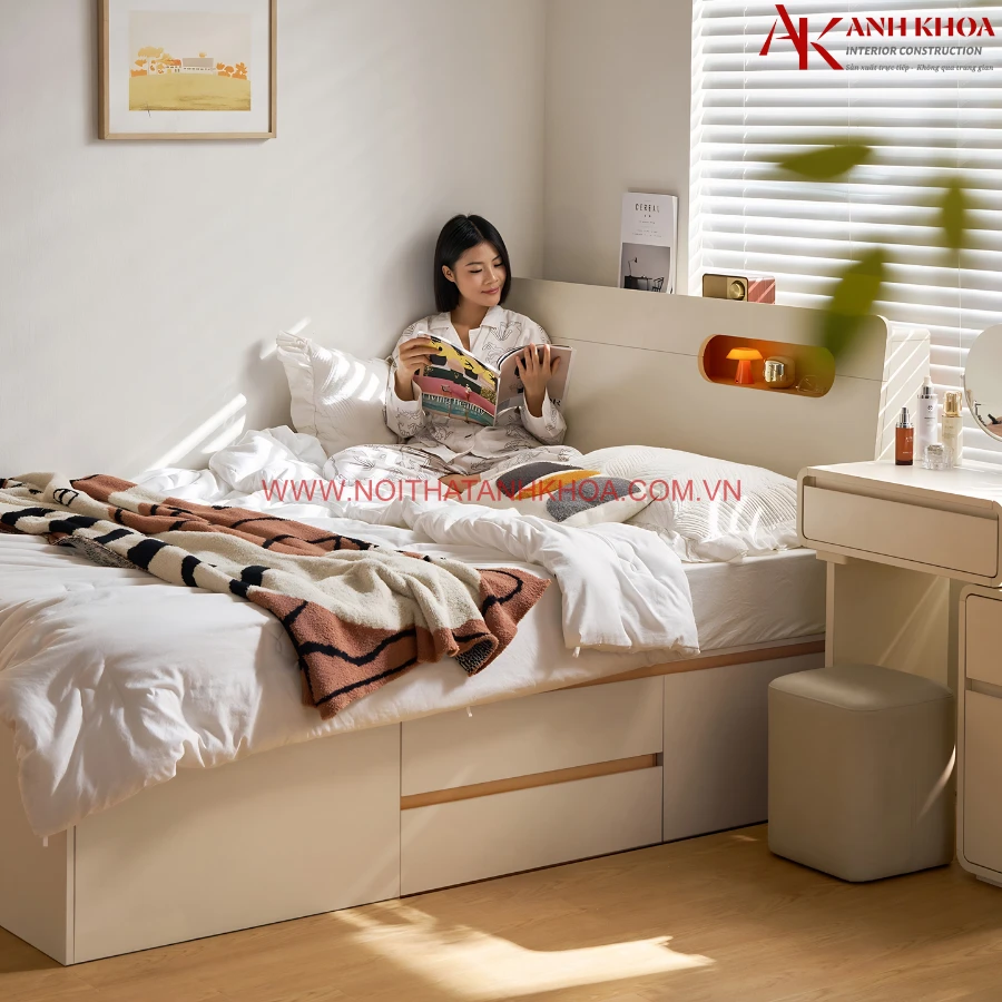 Giường Ngủ Gỗ Công Nghiệp Hiện Đại Đơn Giản Giá Tốt