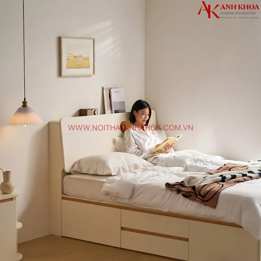 Giường Ngủ Gỗ Công Nghiệp Hiện Đại Đơn Giản Giá Tốt