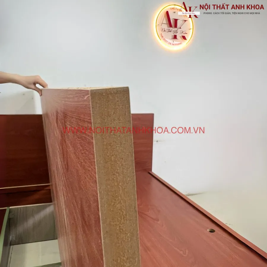 Giường Ngủ Gỗ Công Nghiệp Kèm 2 Ngăn Kéo