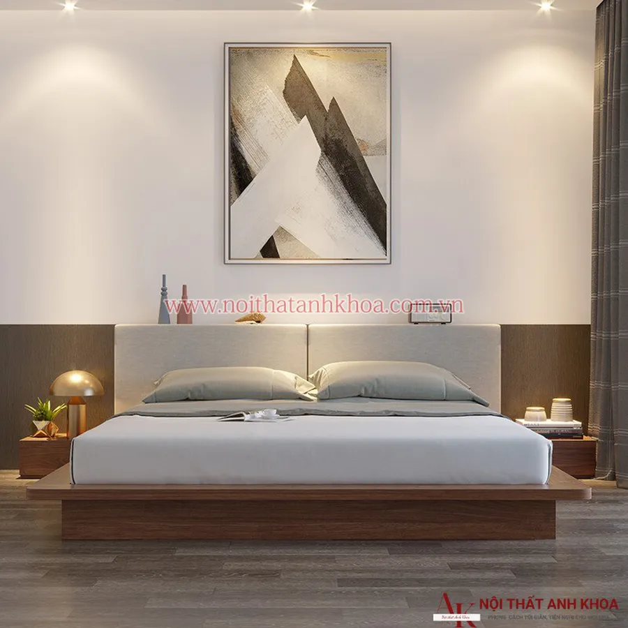 Giường Ngủ Gỗ Công Nghiệp Kiểu Nhật Thông Minh Cao Cấp