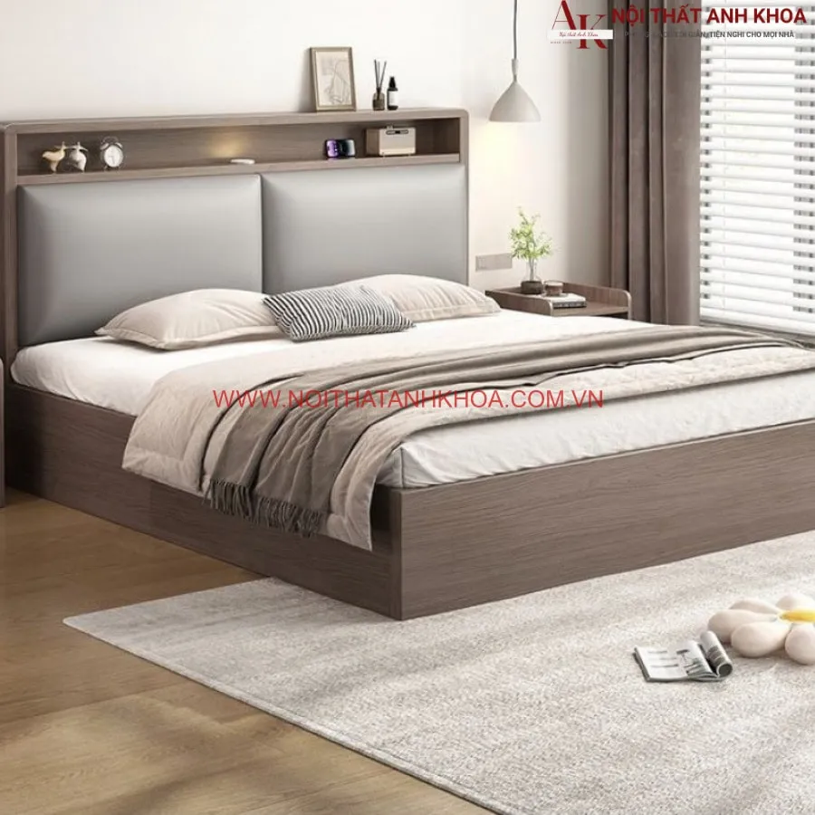 Giường Ngủ Gỗ MDF Thiết Kế Đẹp Hiện Đại