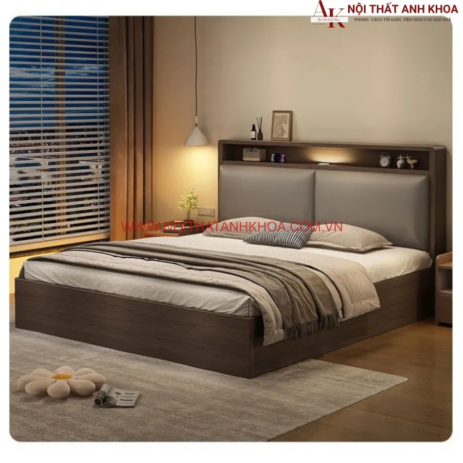 Giường Ngủ Gỗ MDF Thiết Kế Đẹp Hiện Đại