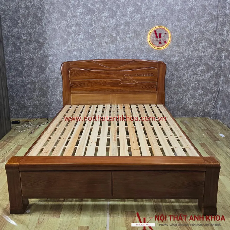 Giường Ngủ Gỗ Tự Nhiên Cao Cấp Giá Tốt