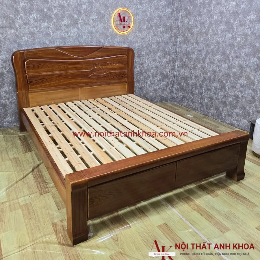 Giường Ngủ Gỗ Tự Nhiên Cao Cấp Giá Tốt