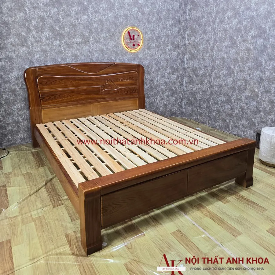 Giường Ngủ Gỗ Tự Nhiên Cao Cấp Giá Tốt