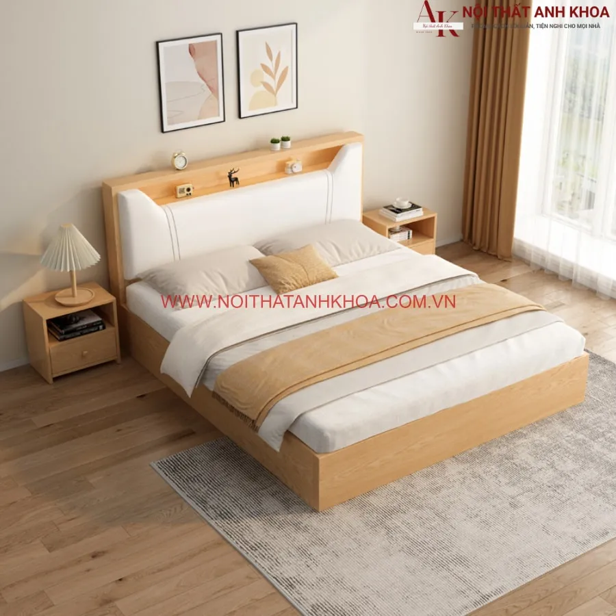 Giường Ngủ Hiện Đại Cao Cấp Gỗ Công Nghiệp Đẹp Giá Tốt