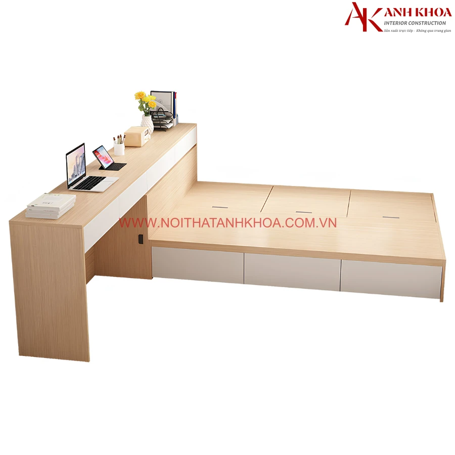 Giường Ngủ Kết Hợp Bàn Học Tiện Nghi Chất Lượng