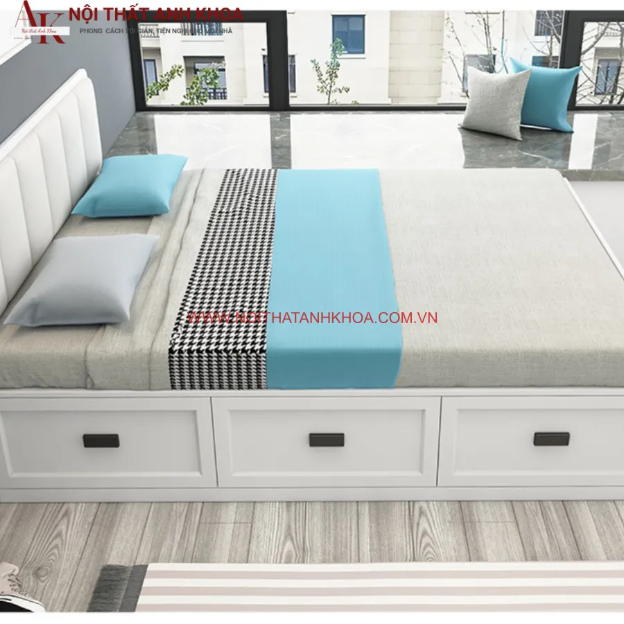 Giường Ngủ Sang Trọng Gỗ Công Nghiệp