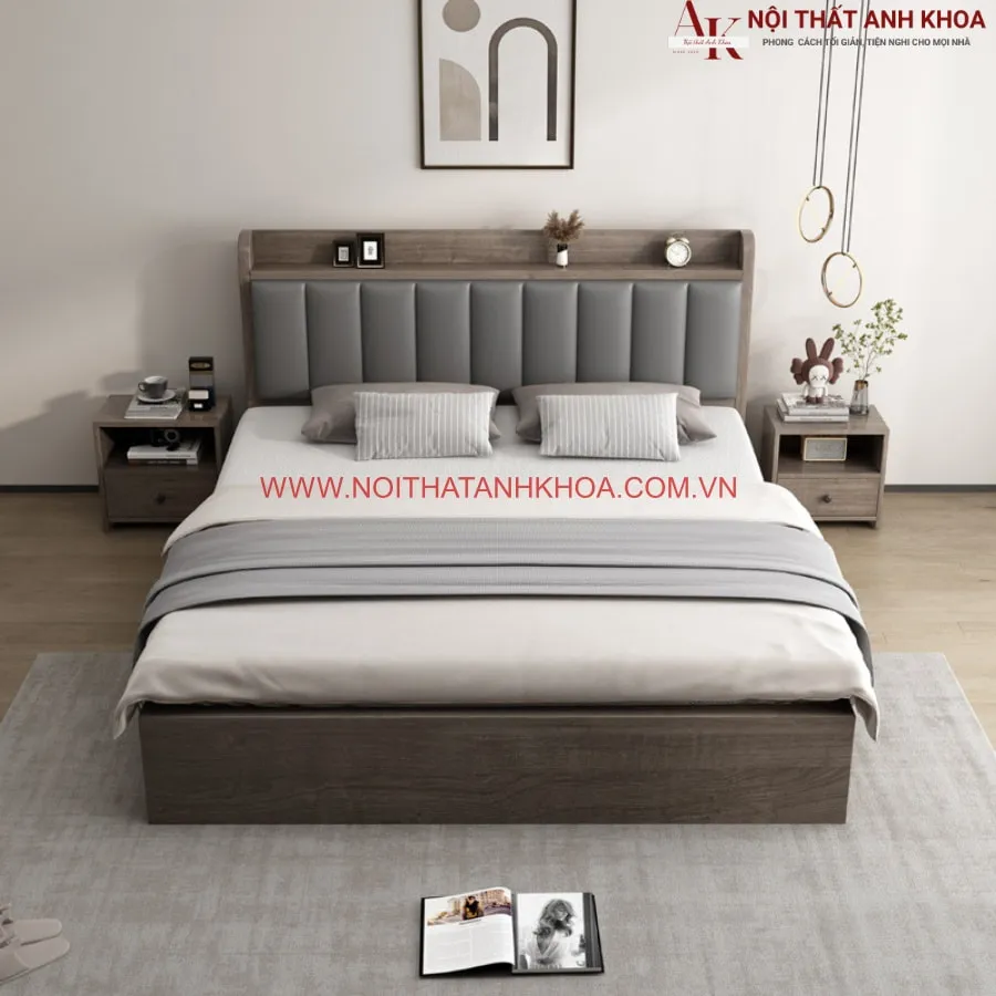 Giường Ngủ Sang Trọng Gỗ Công Nghiệp Giá Tốt