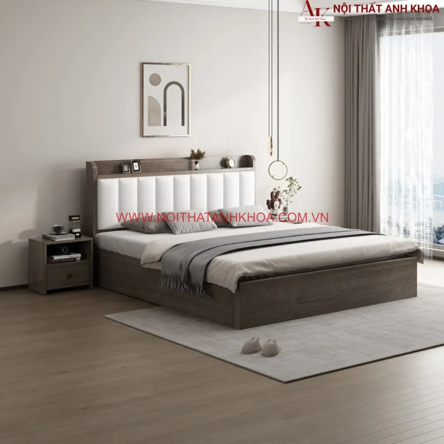 Giường Ngủ Sang Trọng Gỗ Công Nghiệp Giá Tốt
