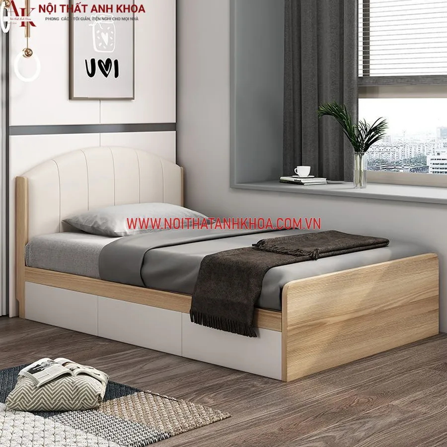 Giường Ngủ Thông Minh Gỗ Công Nghiệp Cho Phòng Nhỏ