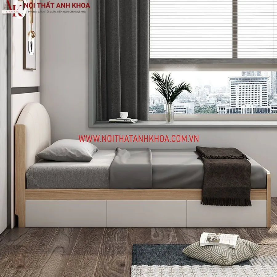 Giường Ngủ Thông Minh Gỗ Công Nghiệp Cho Phòng Nhỏ