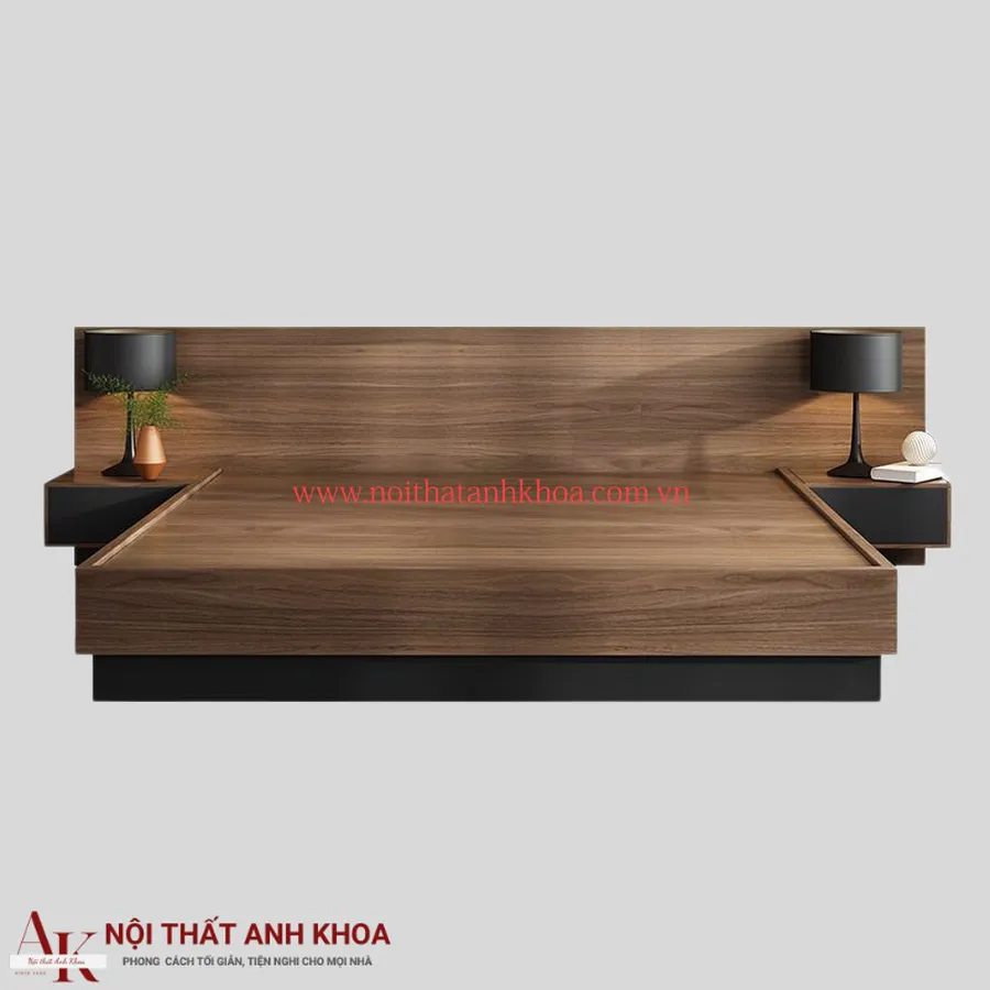 Giường Ngủ Thông Minh Gỗ MDF Có Led Hiện Đại