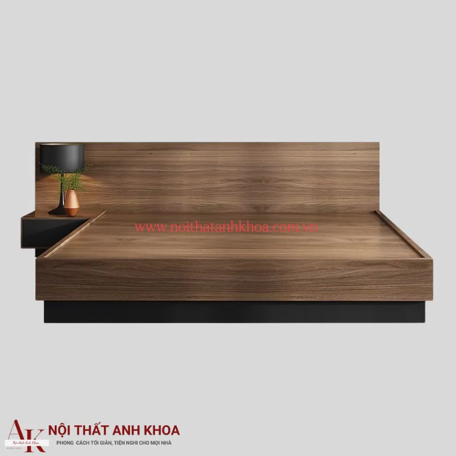 Giường Ngủ Thông Minh Gỗ MDF Có Led Hiện Đại