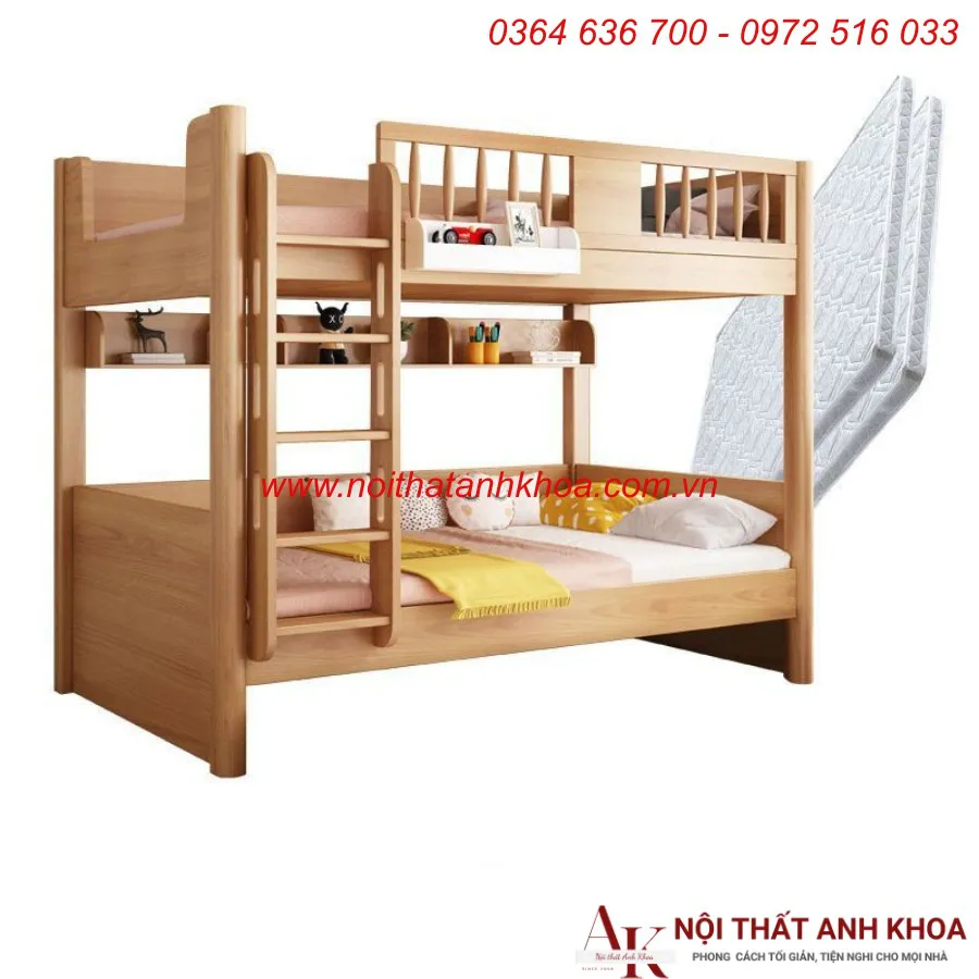 Giường Tầng Gỗ Ghép Cho Bé Đẹp Hiện Đại Giá Tốt