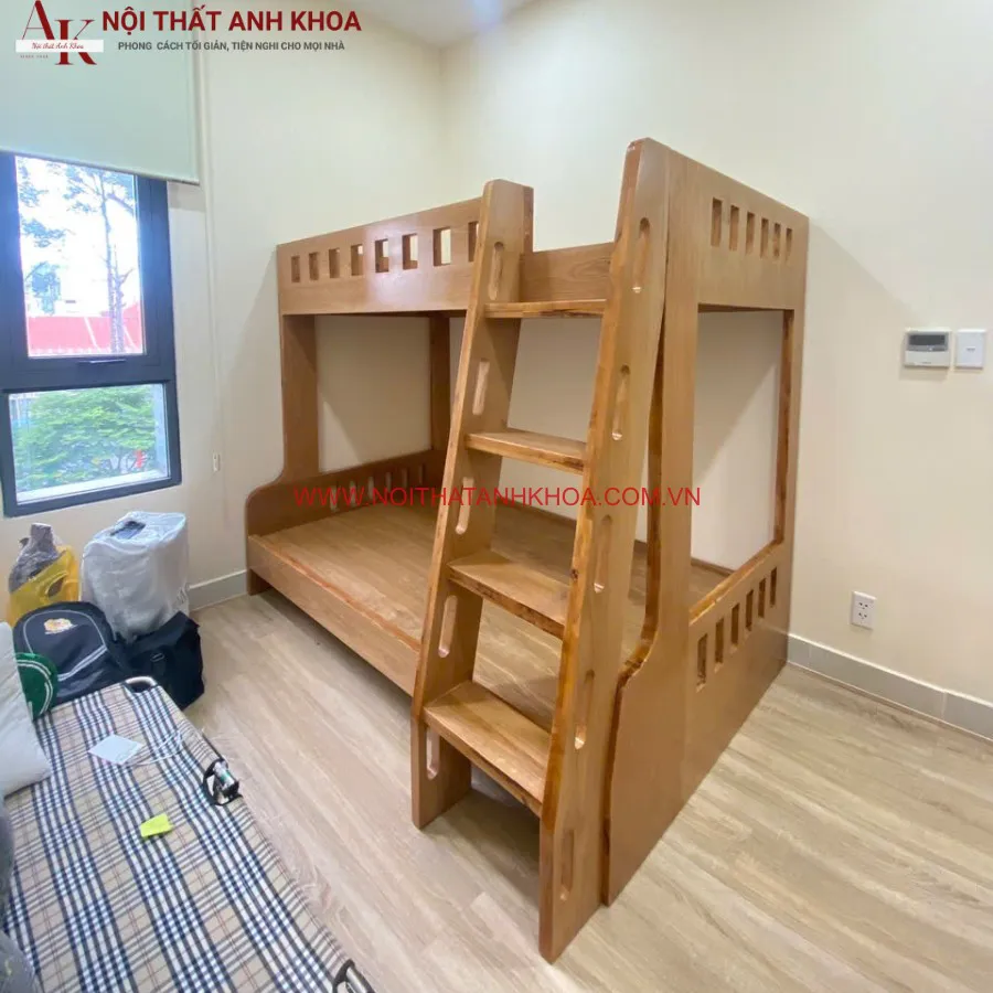 Giường Tầng Gỗ Ghép Cho Trẻ Em Giá Rẻ HCM