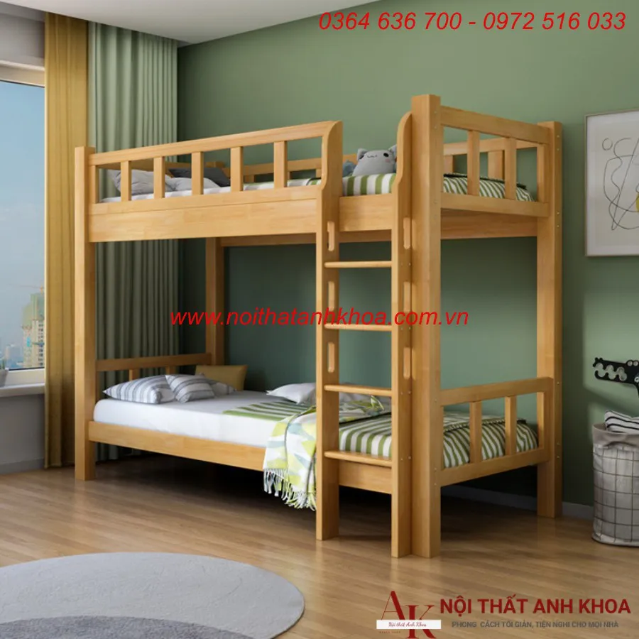 Giường Tầng Gỗ Ghép Cho Trẻ Em Giá Rẻ HCM