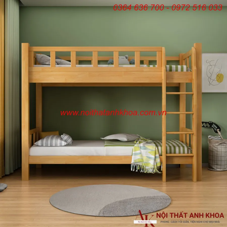 Giường Tầng Gỗ Ghép Cho Trẻ Em Giá Rẻ HCM