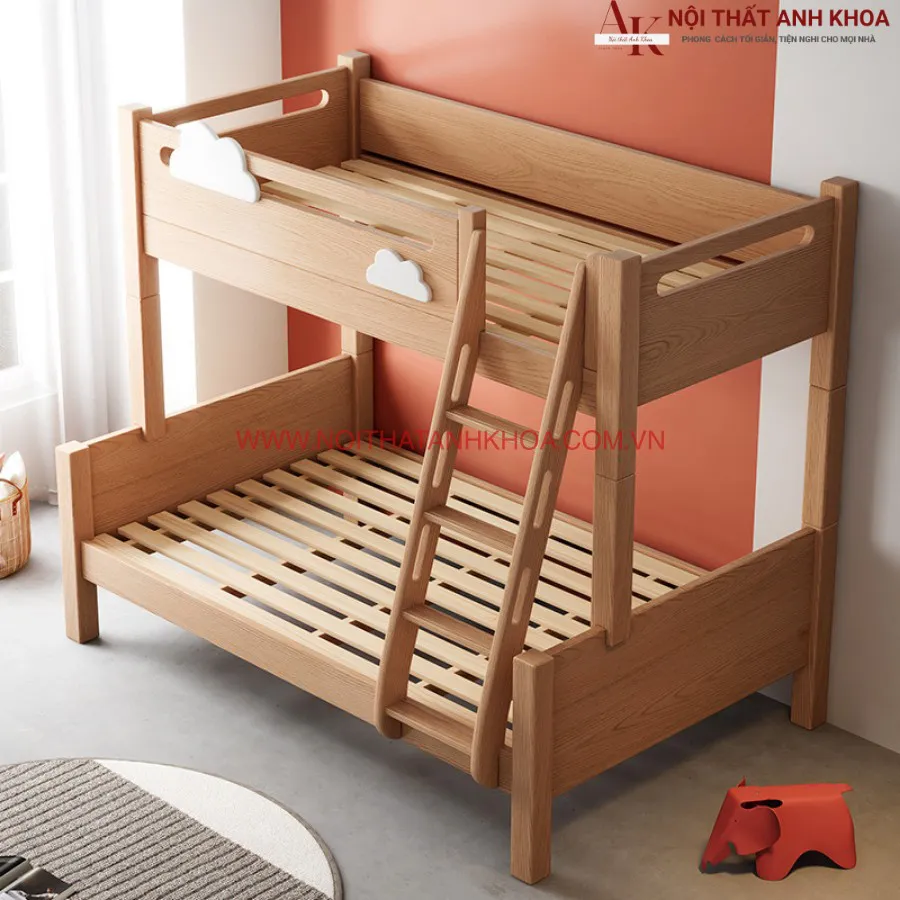 Giường Tầng Gỗ Tự Nhiên Cao Cấp Chắc Chắn