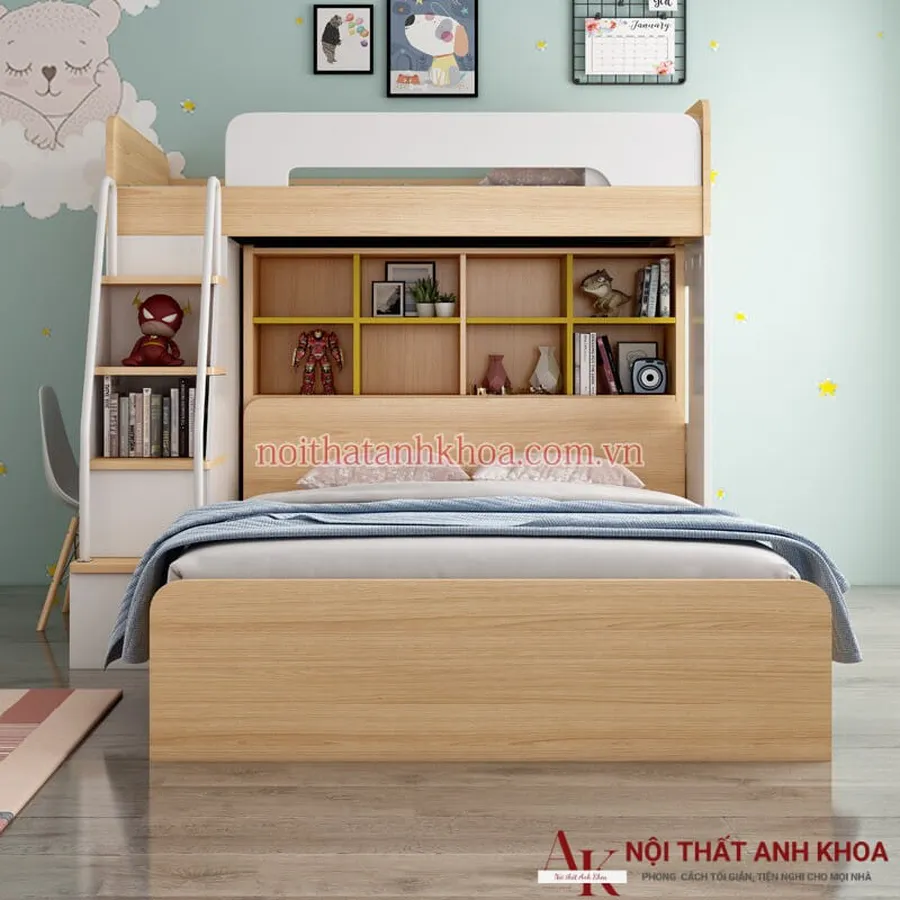 Giường Tầng Kết Hợp Bàn Học Thông Minh Hiện Đại Giá Rẻ