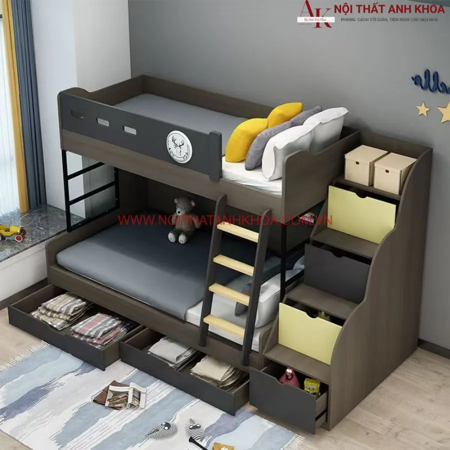 Giường Tầng Trẻ Em Thông Minh Hiện Đại