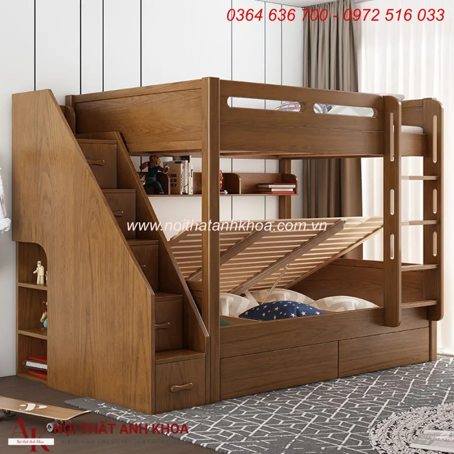 Giường Tầng Trẻ Em Thông Minh Tiện Lợi