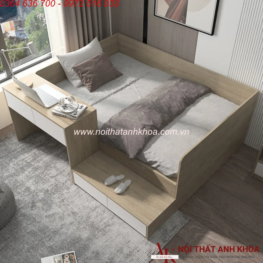 Giường Ngủ Thông Minh Kết Hợp Bàn Học Đẹp Tiện Ích