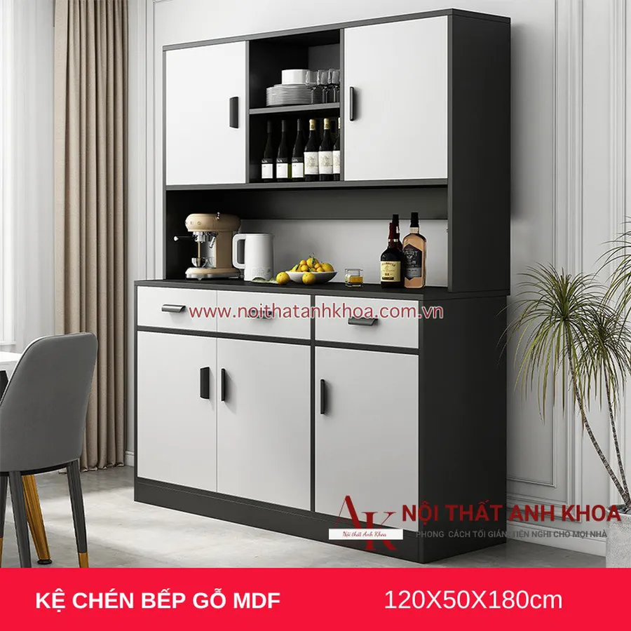 Kệ Để Chén Bát Trong Bếp Gỗ Công Nghiệp Đa Dạng Mẫu Mã