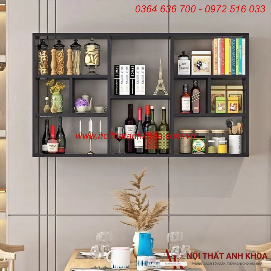 Kệ Sách Treo Tường Giá Rẻ Gỗ MDF Cao Cấp