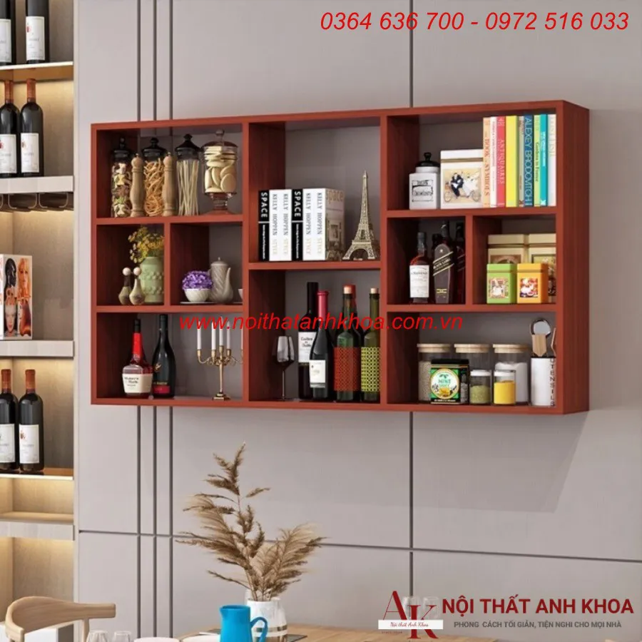 Kệ Sách Treo Tường Giá Rẻ Gỗ MDF Cao Cấp
