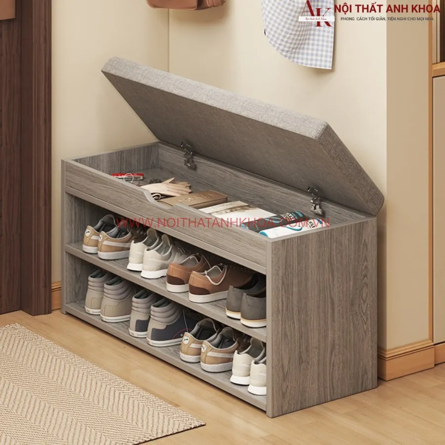 Kệ Giày Mini Có Ghế Ngồi Nhỏ Gọn Tiện Nghi