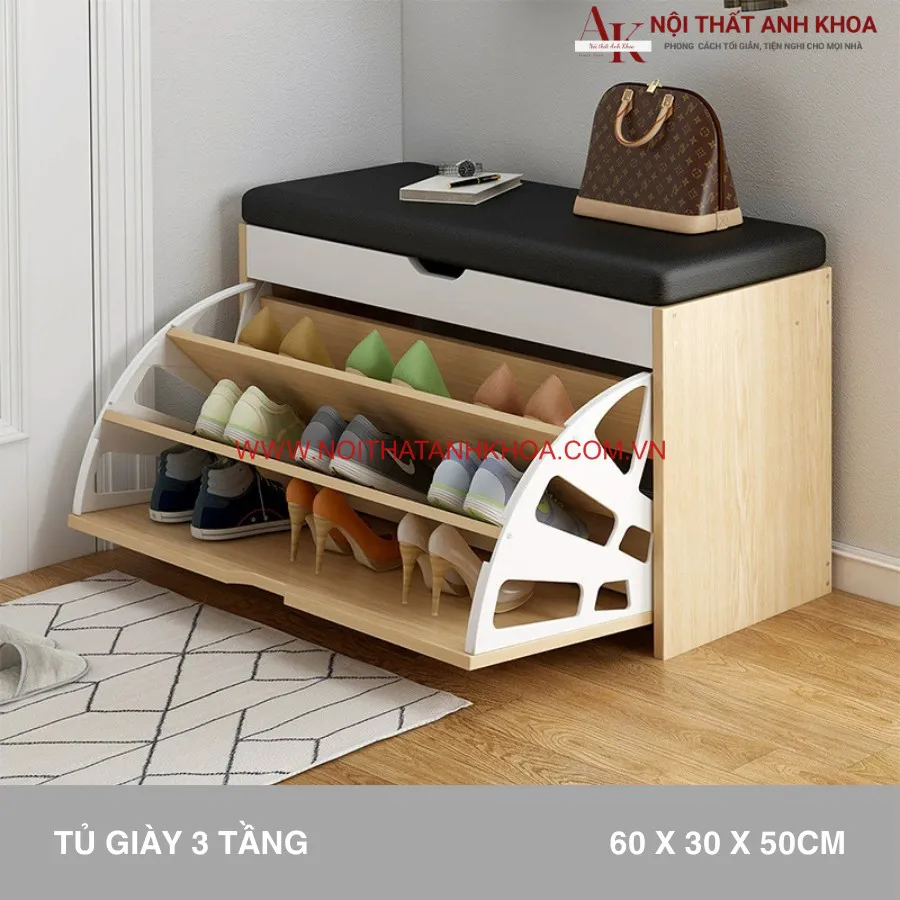 Kệ Giày Thông Minh Gỗ Công Nghiệp Đa Năng Tiện Lợi