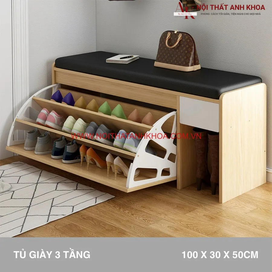 Kệ Giày Thông Minh Gỗ Công Nghiệp Đa Năng Tiện Lợi