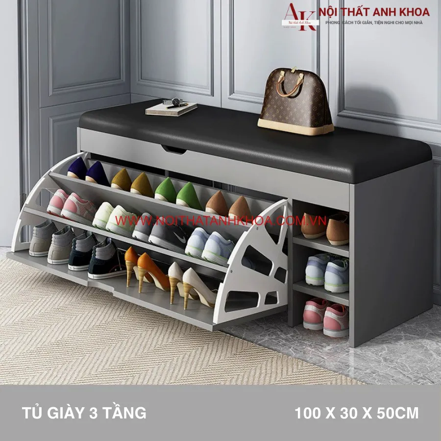 Kệ Giày Thông Minh Gỗ Công Nghiệp Đa Năng Tiện Lợi
