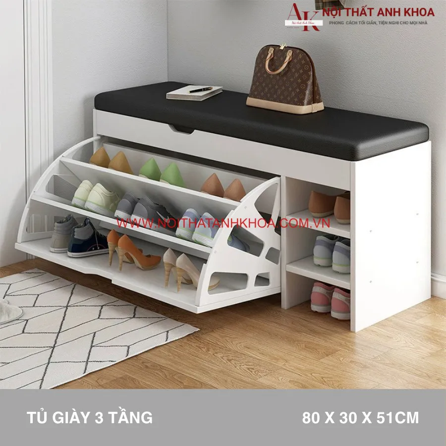 Kệ Giày Thông Minh Gỗ Công Nghiệp Đa Năng Tiện Lợi